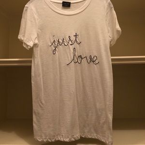 “just love” t-shirt